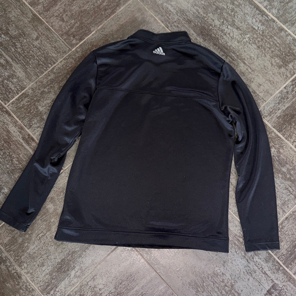 Adidas Golf Black 3/4 Quarter Zip Pullover Mens XL - Picture 3 of 4